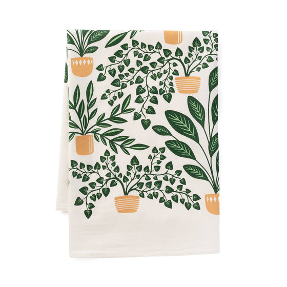 Houseplants Tea Towel / Kitchen Decor / Midwest Made