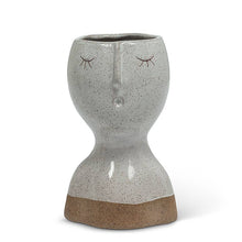  Sm Eyes Closed Face Vase-5.5" H