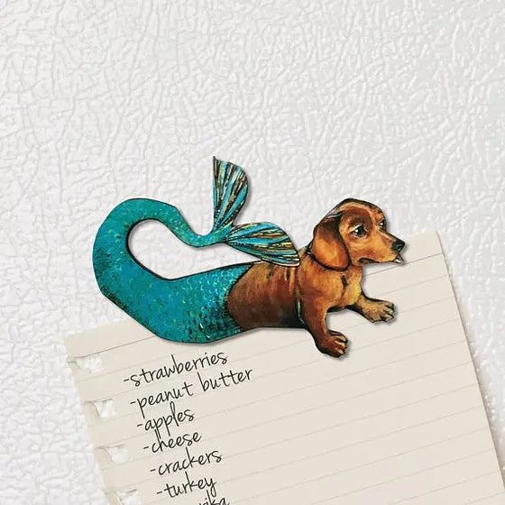 Magnet - Dachshund Mermaid