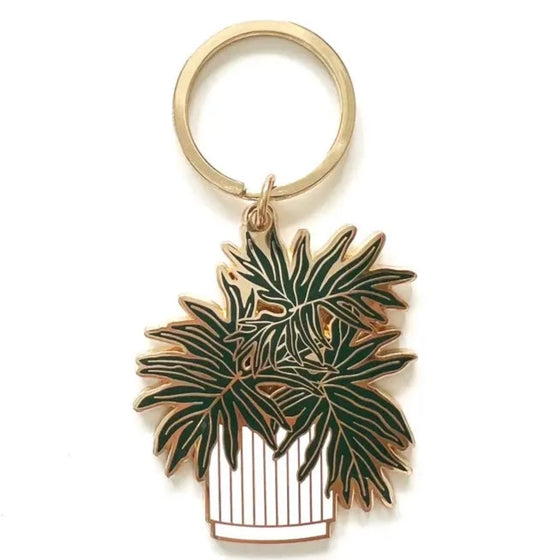 Keychain - Split - Leaf Philodendron