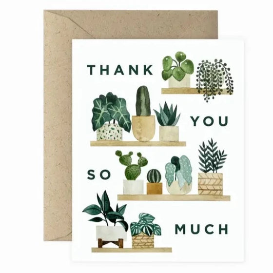 Card - Thank You Plant Shelf