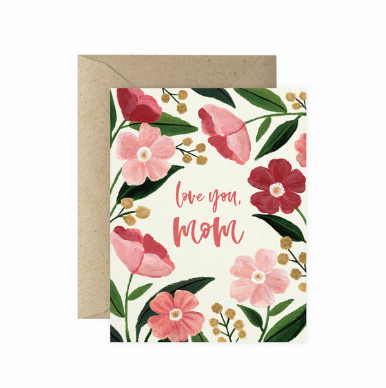 Card - Love You Mom Poppy Greeting Card | Mother's Day