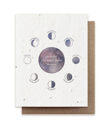  Moon Phase Birthday Plantable Herb Seed Card