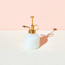  Plant Mister - White Glass & Brass