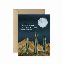  Moon and Back | Love Greeting Card