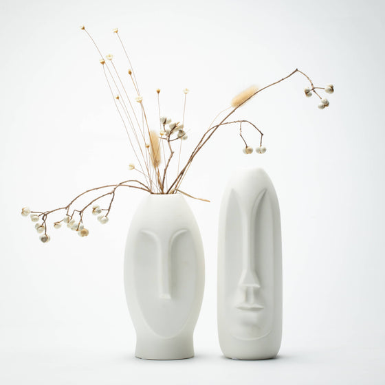 Face Vase - Set of 2