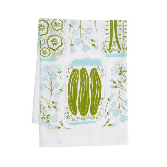 Pickles + Petals Tea Towel / Kitchen Decor / Midwest Made